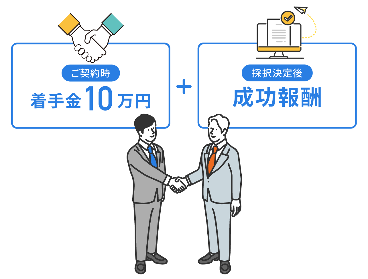 着手金10万円＋成功報酬