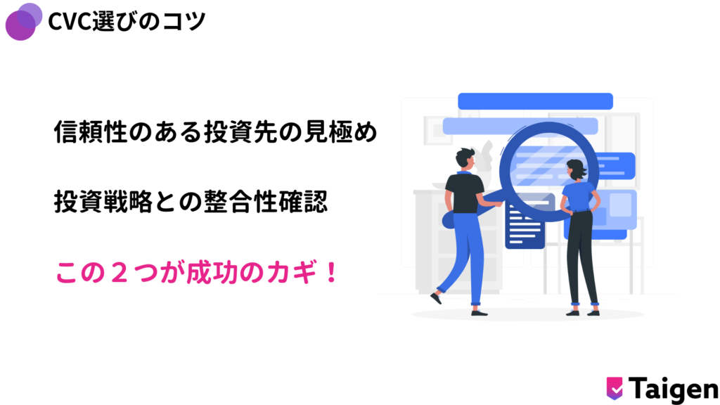 信頼性のある投資先の見極め,
投資戦略との整合性確認