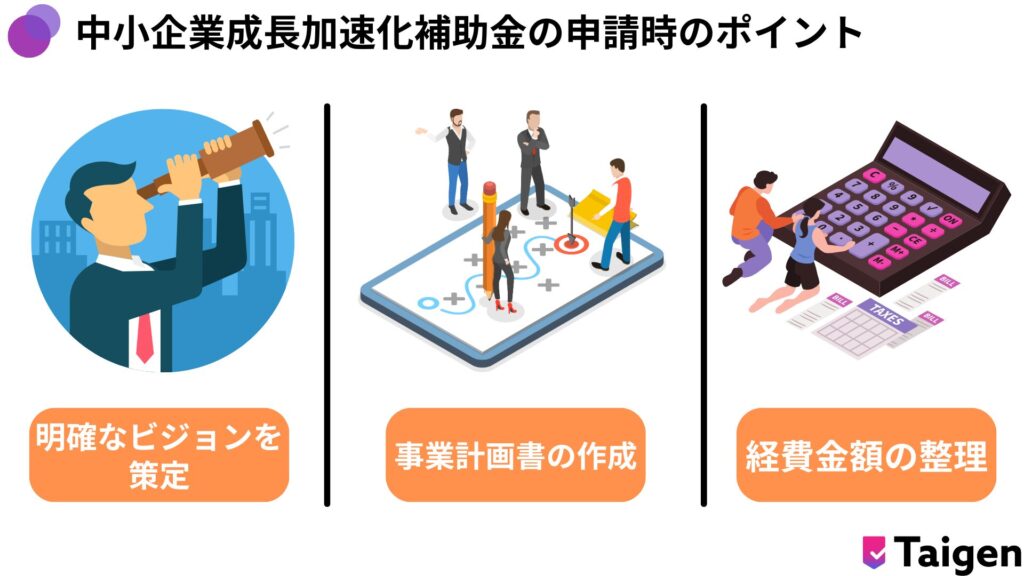 中小企業成長加速化補助金申請時のポイント